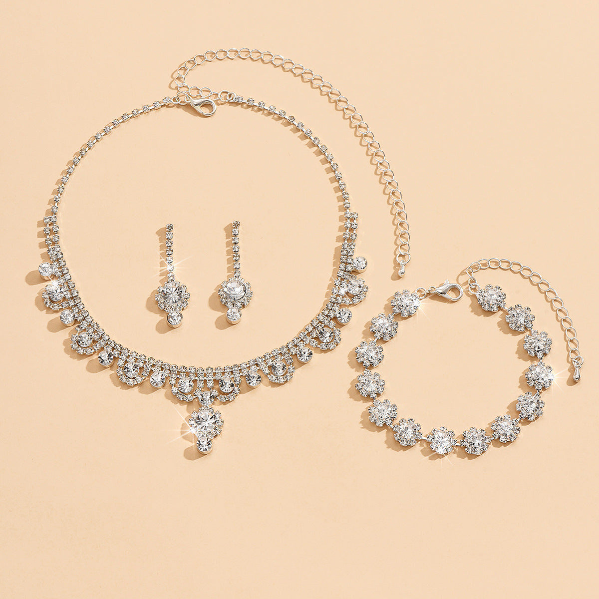 Ensemble de bijoux de mariage de mariage haut de gamme