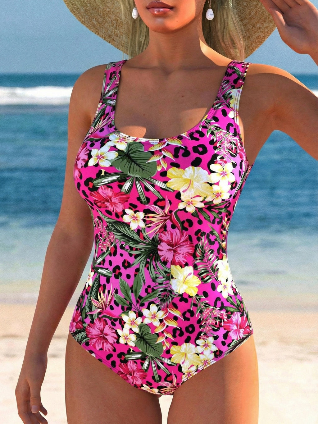 Femme 3D Impression numérique Maillot de bain gradué