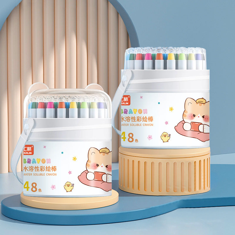 Pastels lavables à l'huile de soie