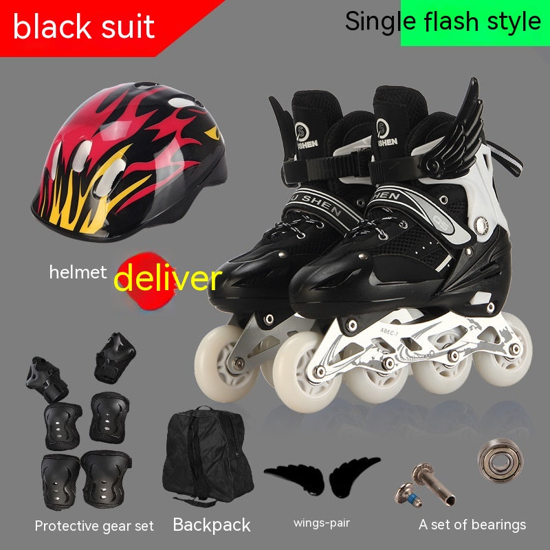 PU Adjustable Kids Skating Shoes
