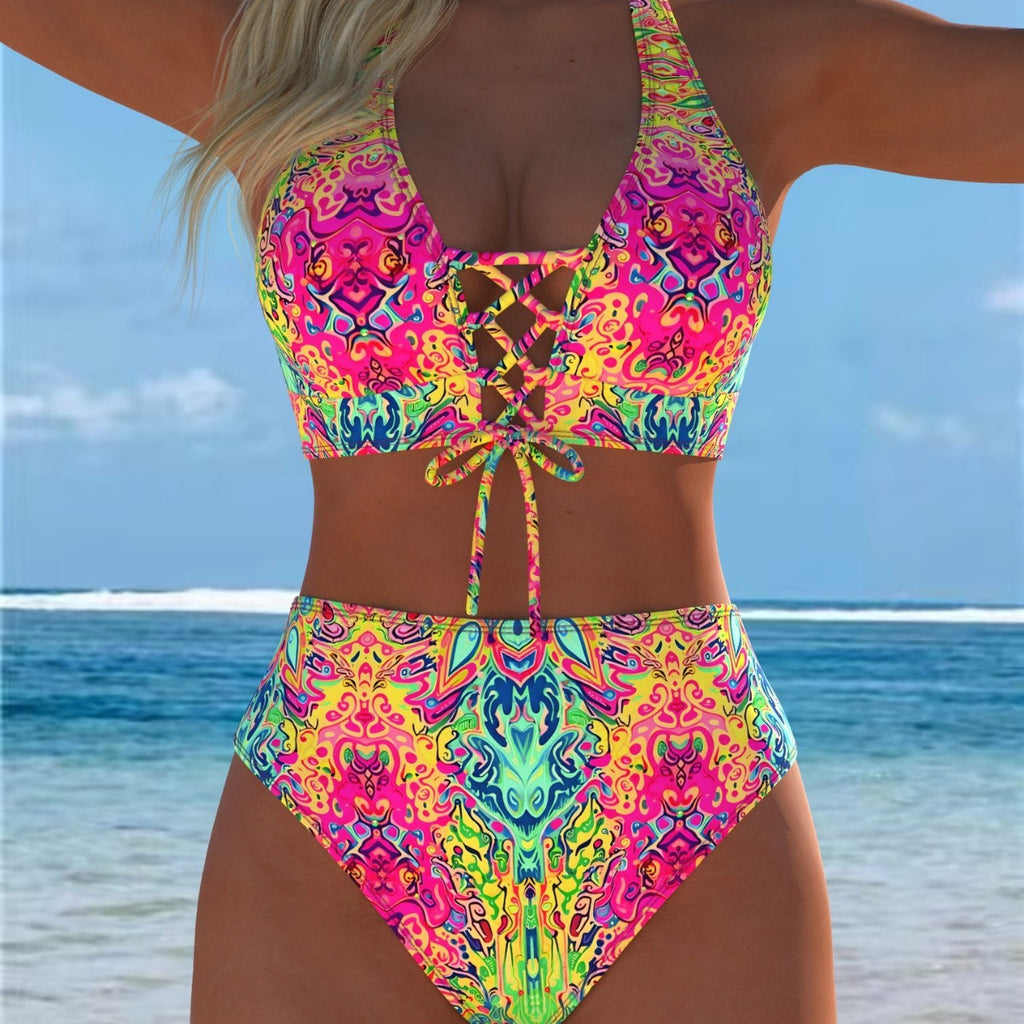 Deux-pièces de maillot de bain femmes Bikini Set Sexy