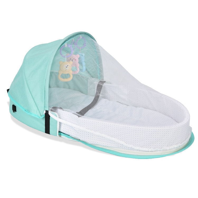 Lit bébé anti-pression pliable portable dans un nouveau-né Isolation Bionic Travel Crib