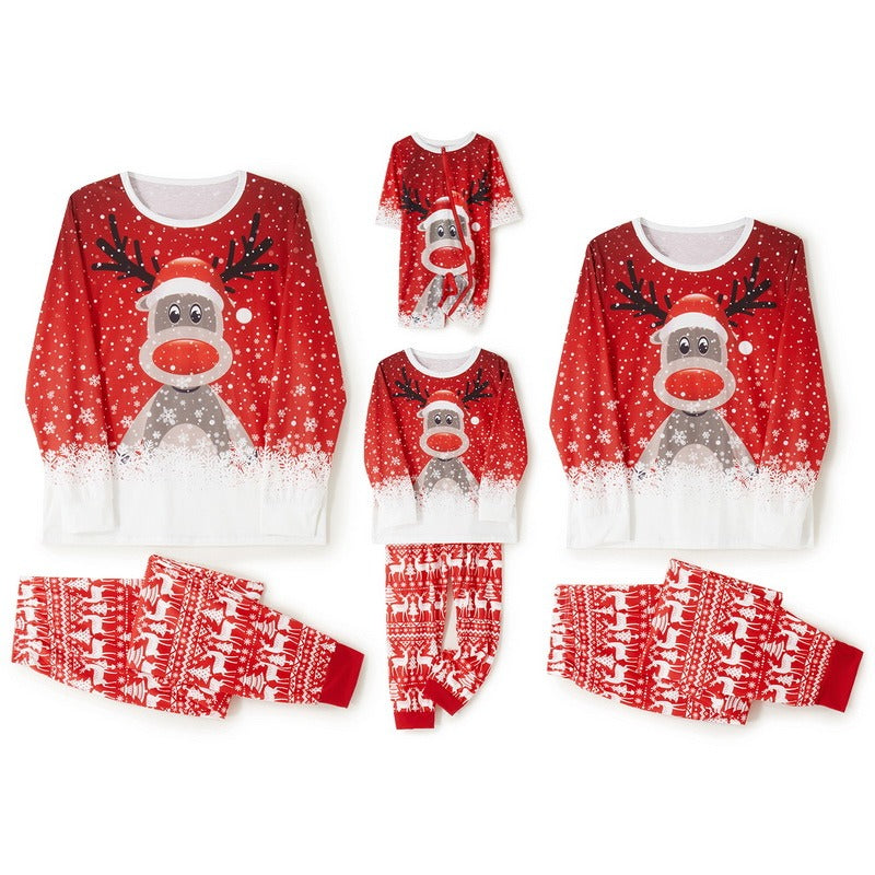 Imprimé de Noël Costume à manches longues