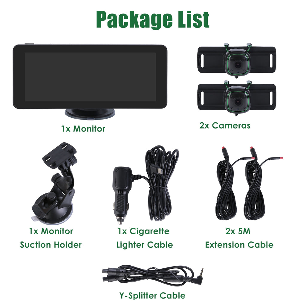 1Pc 1080P Caméra de voiture de bébé pour 2 enfants double chaîne voiture baby moniteur arrière face siège de voiture Ca