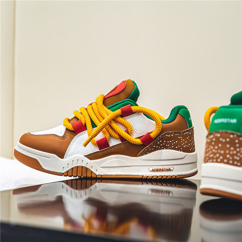 Hamburg Fries Sports d'été Casual Retro Chaussures de haute taille