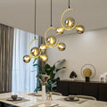 Pendentif en verre Globe léger élégant et créatif Chandelier pour les bars et les magasins