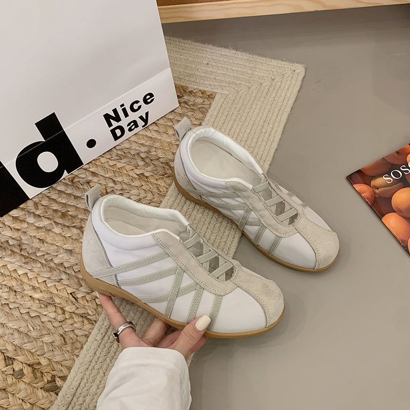 Femmes Versatile Style Coréen Platform Toile Chaussures Été Arrivée Trendy Confortable Ligh