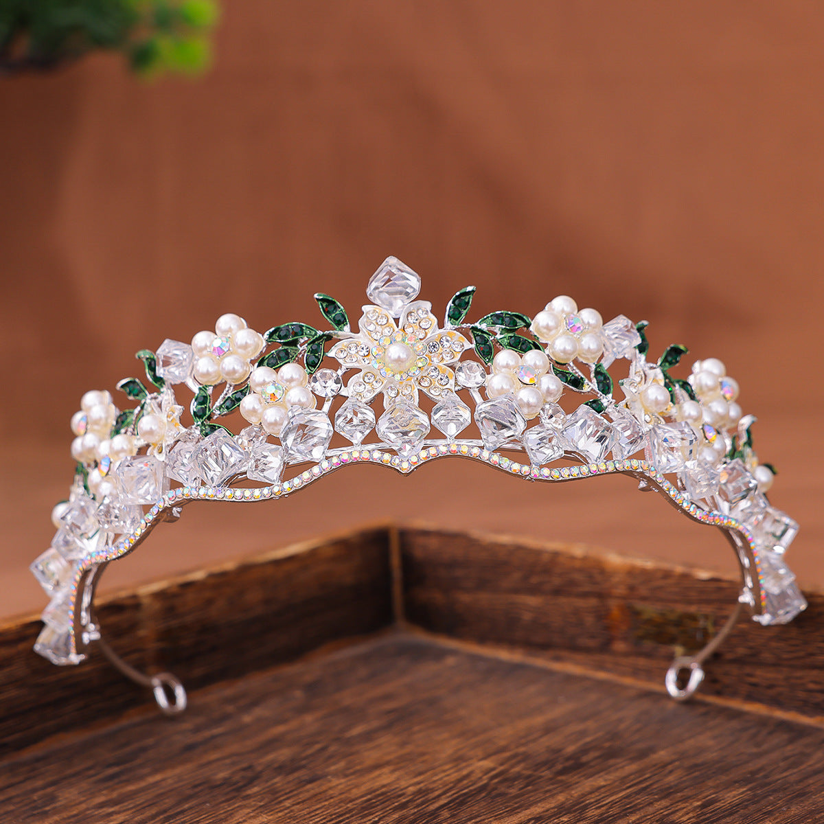 Femmes Rétro Violet Cristal Princess Crown Heress