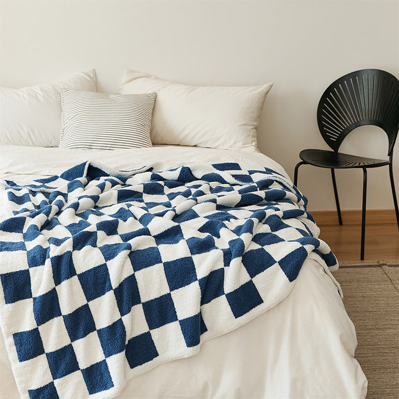 Couverture en Plaid de demi-velvet de style nordique