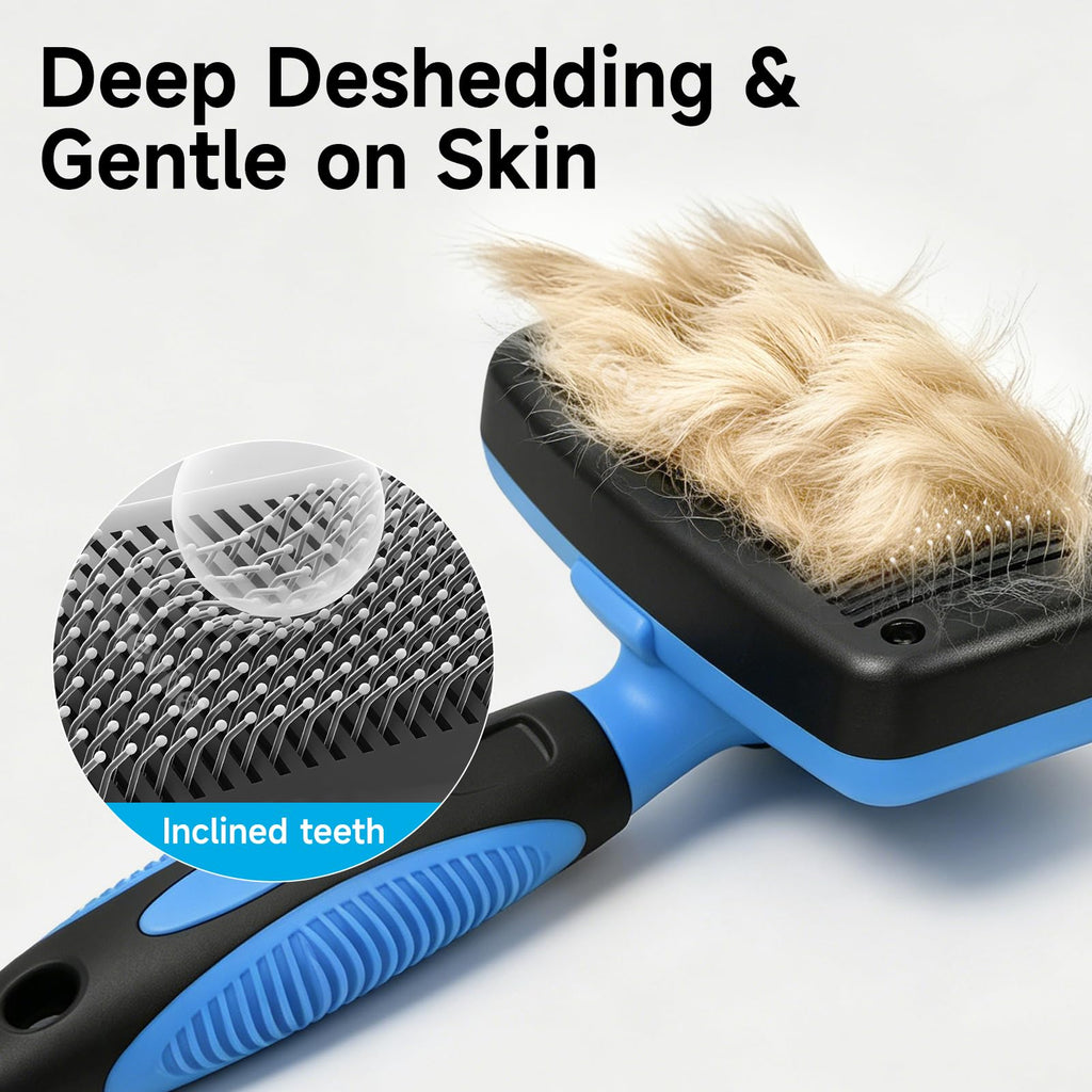 Brosse auto-nettoyante pour chien pour la couverture