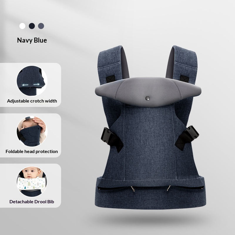 Front-facing baby stool carrier
