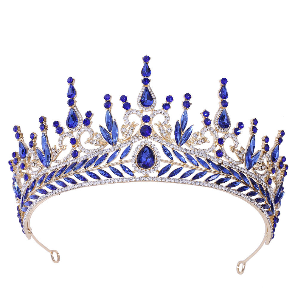 Tête de mariée Hair Hoop Set cristal baroque grande couronne