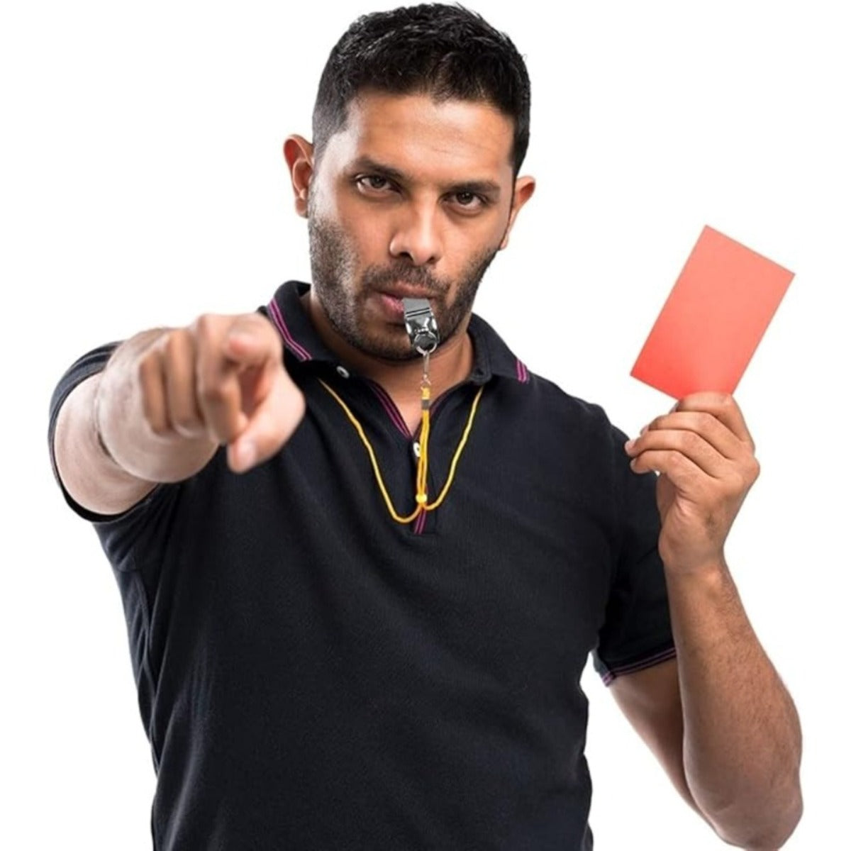 Jeu de cartes d'arbitres de sport: Whistles de football
