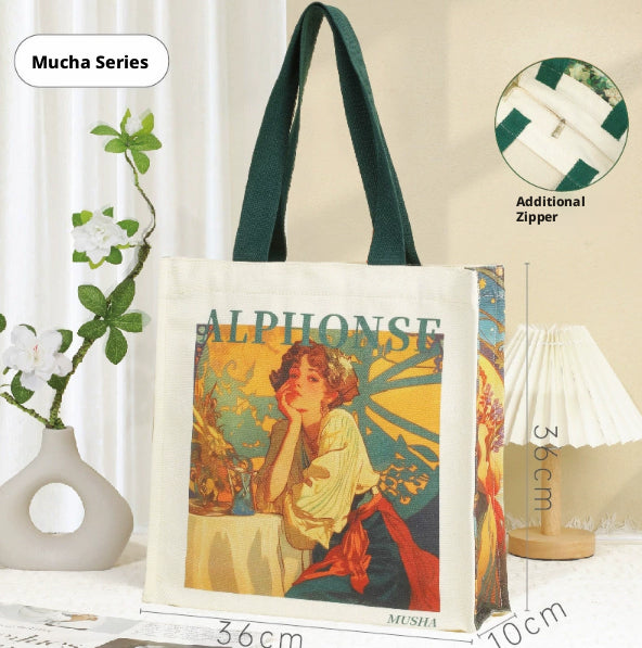 Sac en toile à une épaule-Muxia Yiyun modèle-1 pièce
