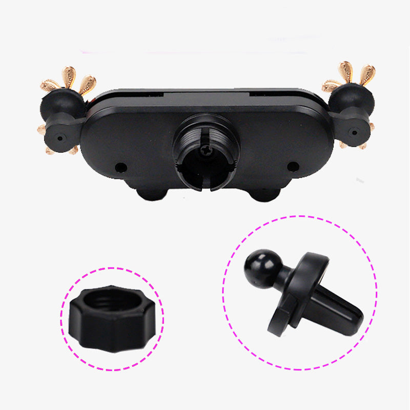 Voiture Mobile Téléphone Femme Bracket Navigation Air Outlet Cute Forage fixe