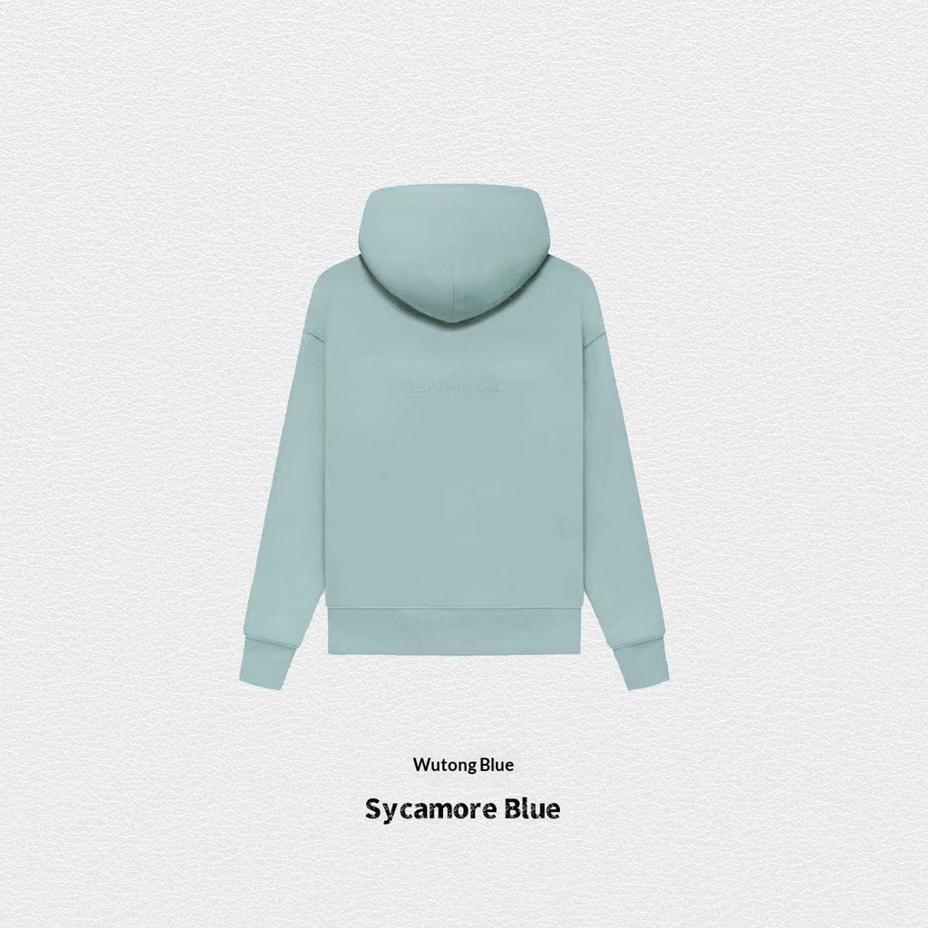 Hoodie d'automne de couleur solide doublée de polaire