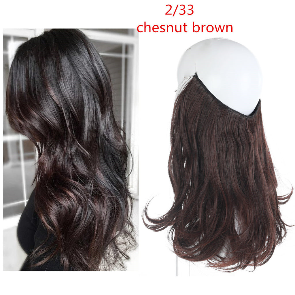 Ligne de pêche pour femmes Grande vague Multicolore Gradient Hair Extensions