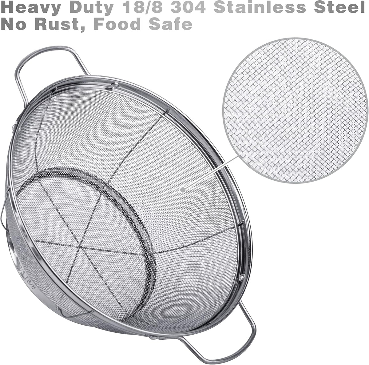 3 Pack Sieves de calandre en acier inoxydable