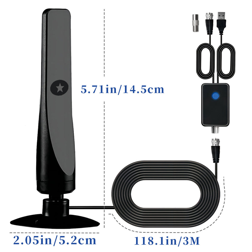 HDTV Vertical Suction Cup Ground Wave Digital TV Antenne haute définition DVB-T2