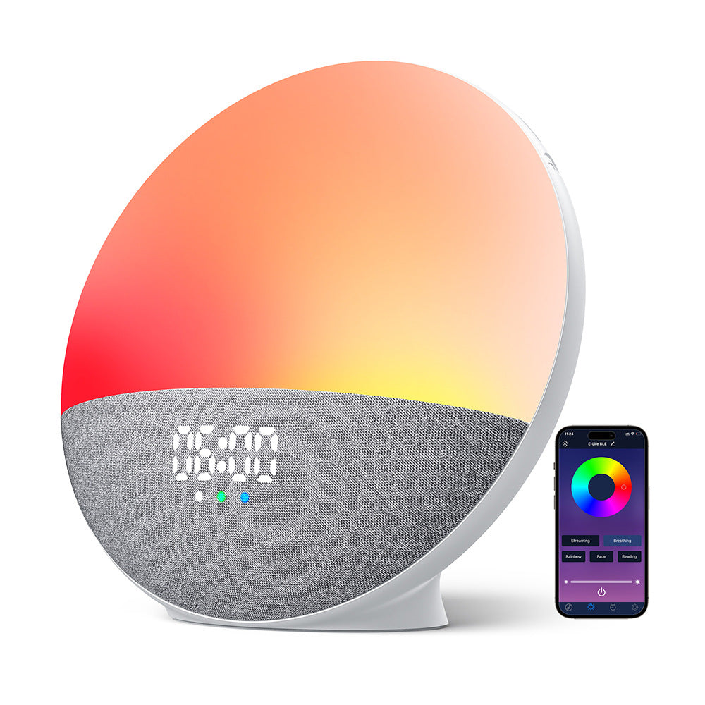 Bruit blanc Bluetooth Audio RGB coloré lumineux