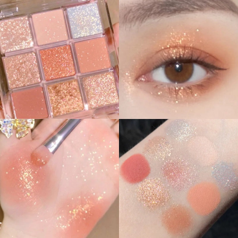 Mode Personnalité Acrylique Neuf Couleurs Eye Shadow Plate