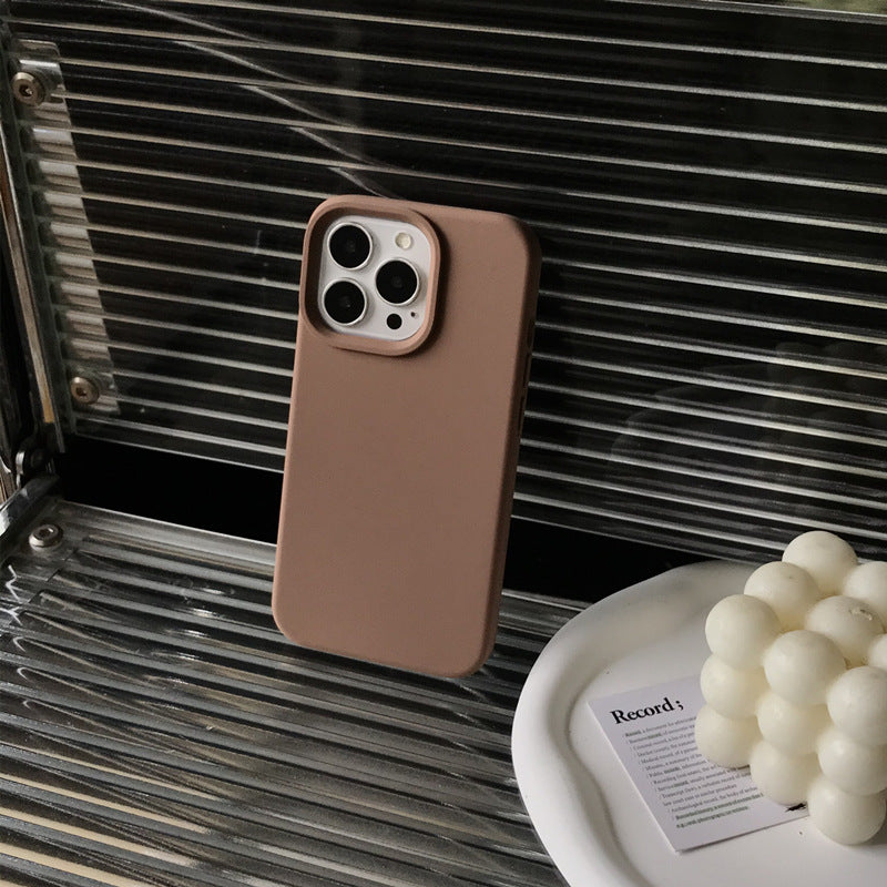 Boîtier de téléphone en silicone liquide de couleur solide