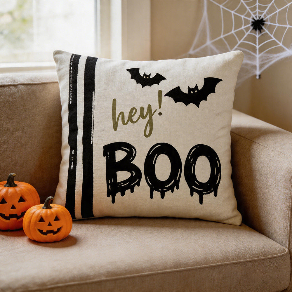 Couverture d'oreiller d'Halloween Funny Ghost