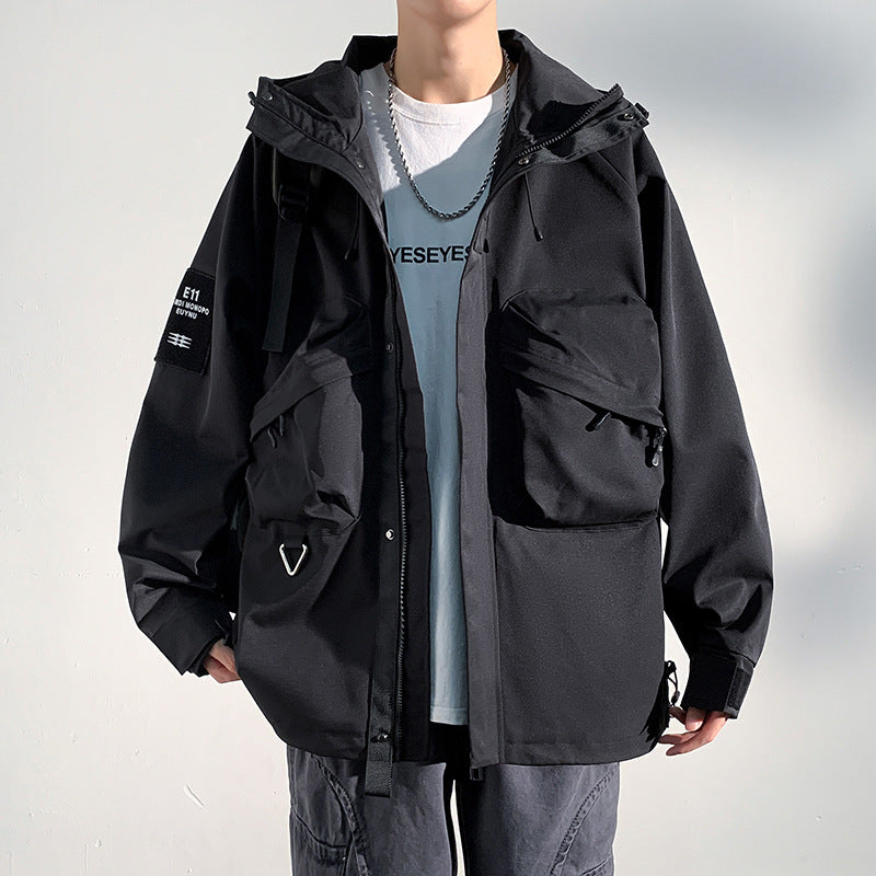 Hommes Vêtements de travail de plein air Veste de brise-vent polyvalente Casual