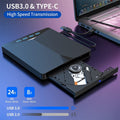 7 In1 USB externe 3.0 DVD CD RW lecteur de lecteur de graveur lecteur pour ordinateur portable