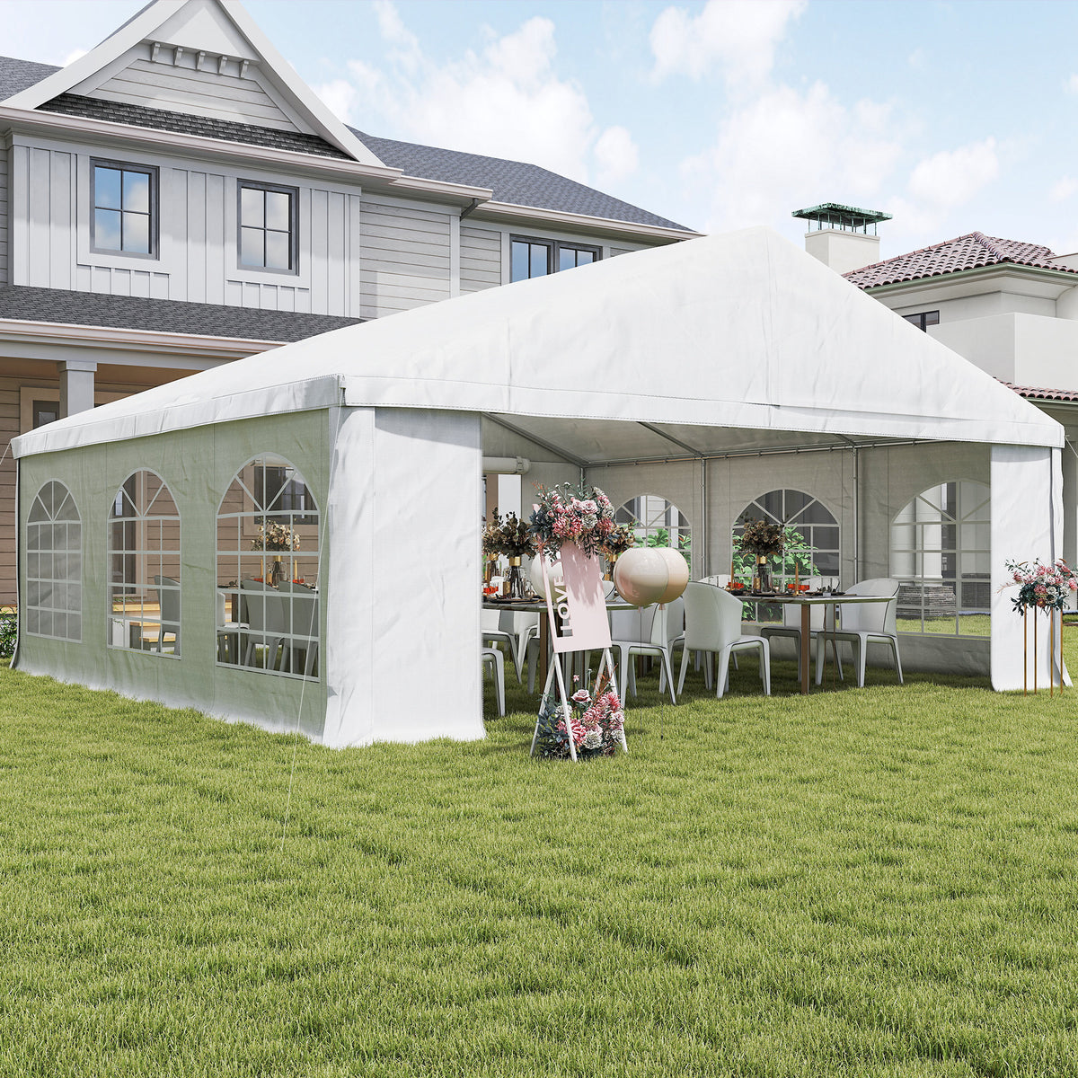 20 x 20 Heavy-Duty Wedding Tent