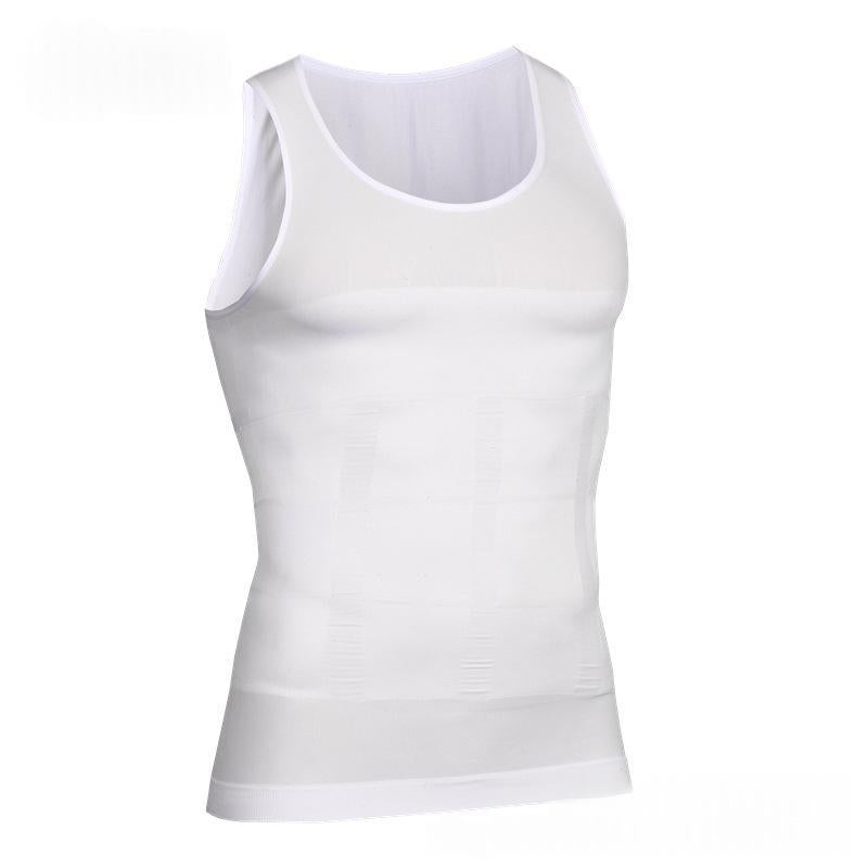 Sans couture Hommes Tummy-Contrôle Compression Corps-Former Veste Top