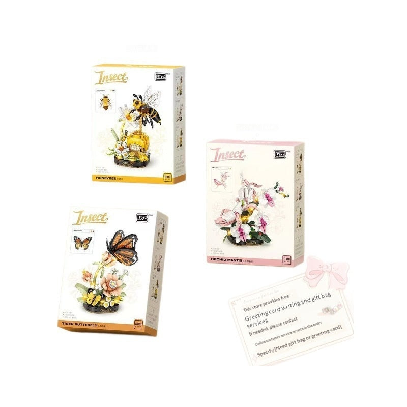Blocs de construction d'insectes mignons