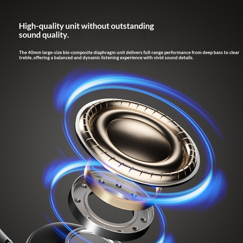 Casques Bluetooth over-Ear sans fil avec une basse puissante et une batterie extra-long