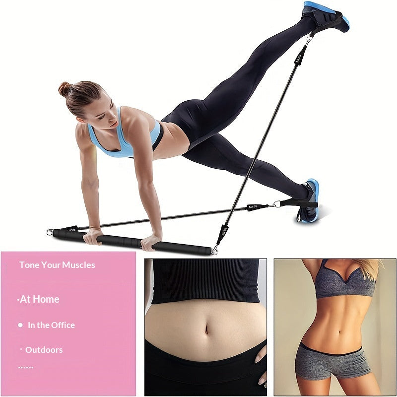 Multifonctionnel force entraînement fitness Pilates bâton avec trois sections