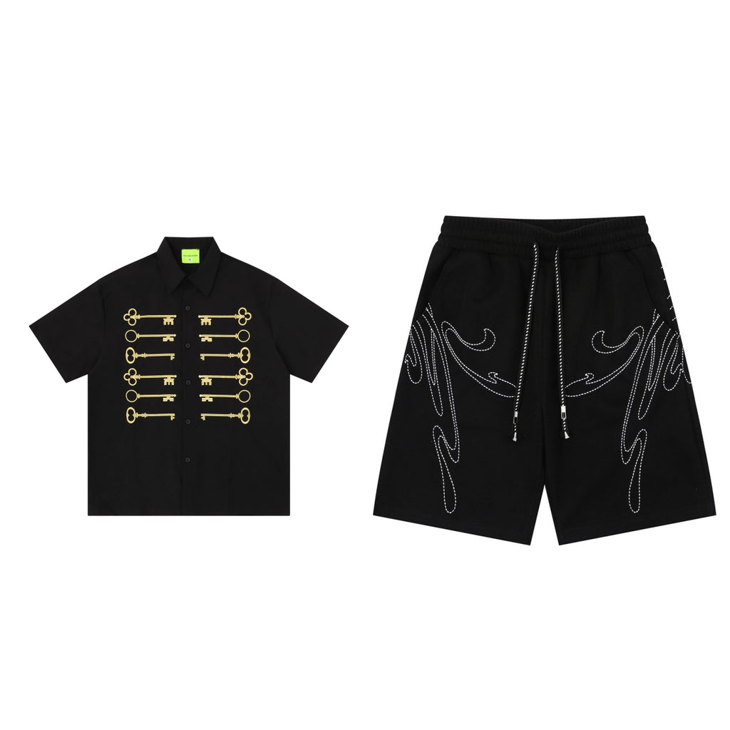 T-shirt à manches courtes rétro style américain pour le printemps et l'été