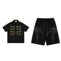 T-shirt à manches courtes rétro style américain pour le printemps et l'été