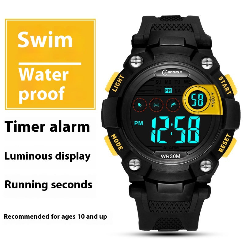 Waterproof Anti-fall Multifonctionnel Sports Student Electronic Watch