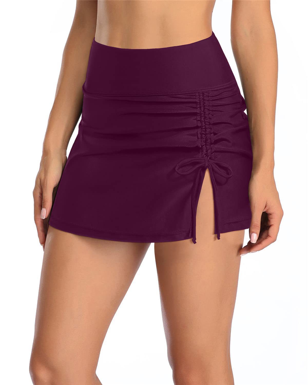 Trunks de Natation Casual Mode Dentelle Solide Couleur Femme