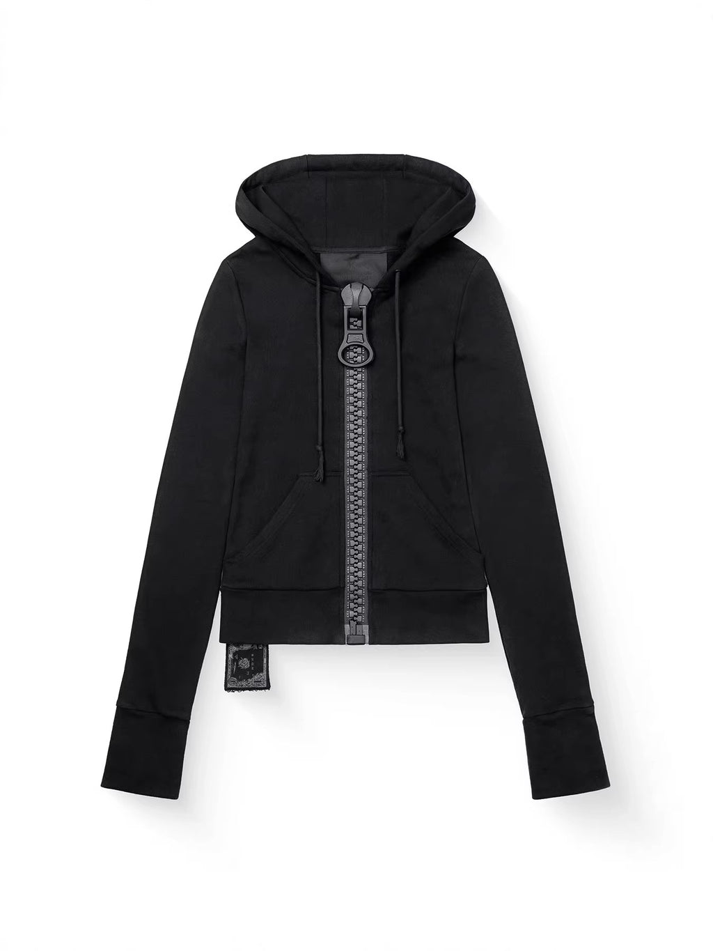Hoodie surdimensionnée de style européen et américain personnalisée avec une grande fermeture éclair et color-bl