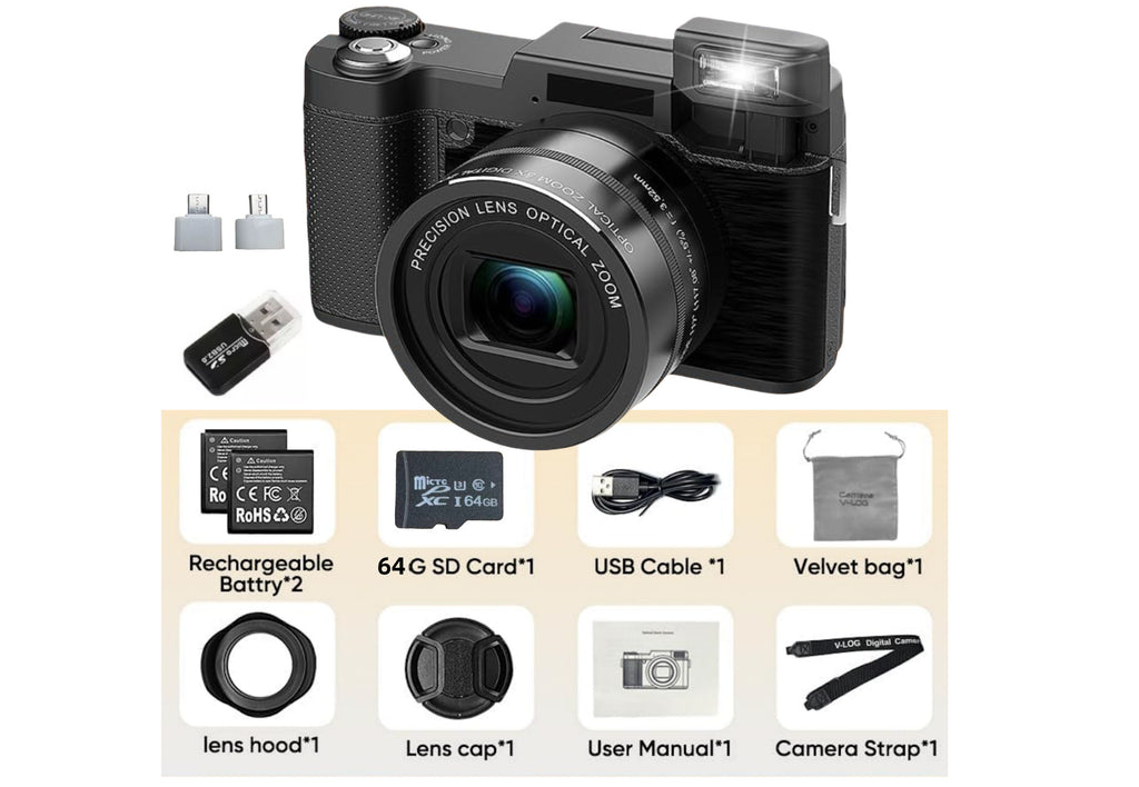 Version d'un appareil photo numérique haute définition avec zoom optique 5x