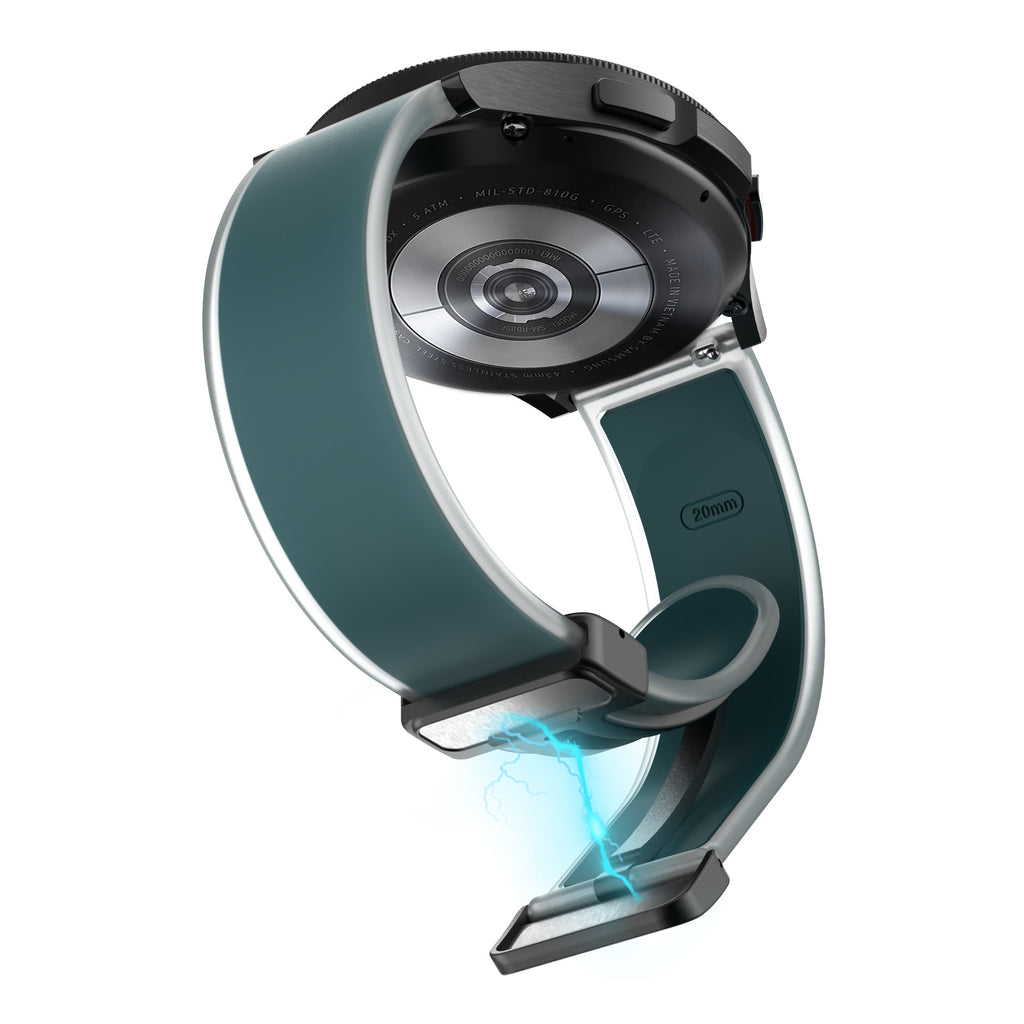 Bracelet en silicone transparent pliant magnétique universel