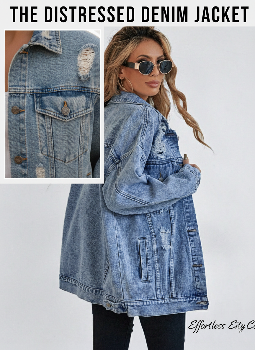 L'Europe et les États-Unis Amazon Commerce extérieur Femmes Denim Coat Mode Denim Veste