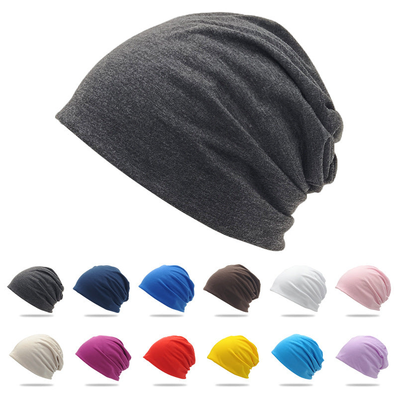 Bonnet de pull double couche de couleur solide style mince
