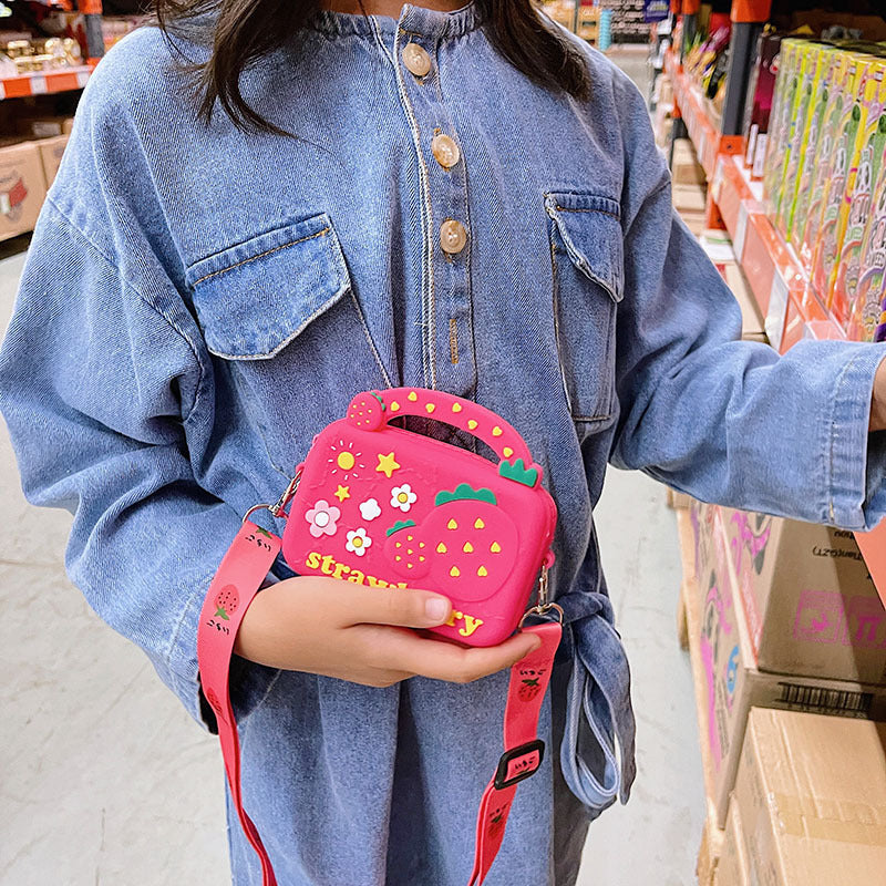 Silicone Changement pour les enfants Sac à bandoulière à donut de fruits