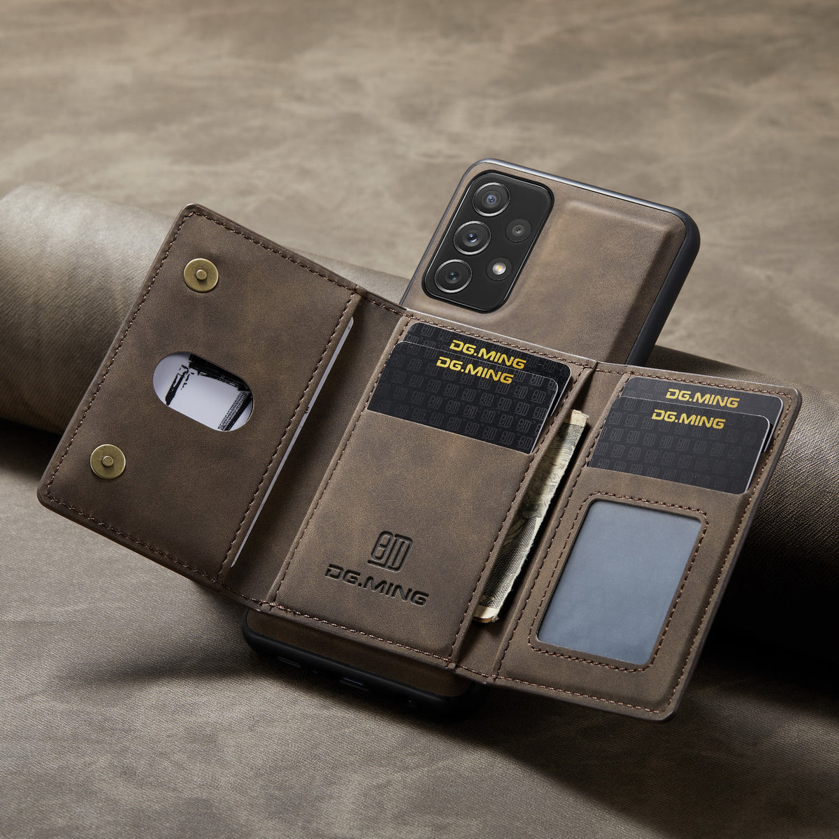 Boîtier de protection en cuir pour téléphone portable anti-retour