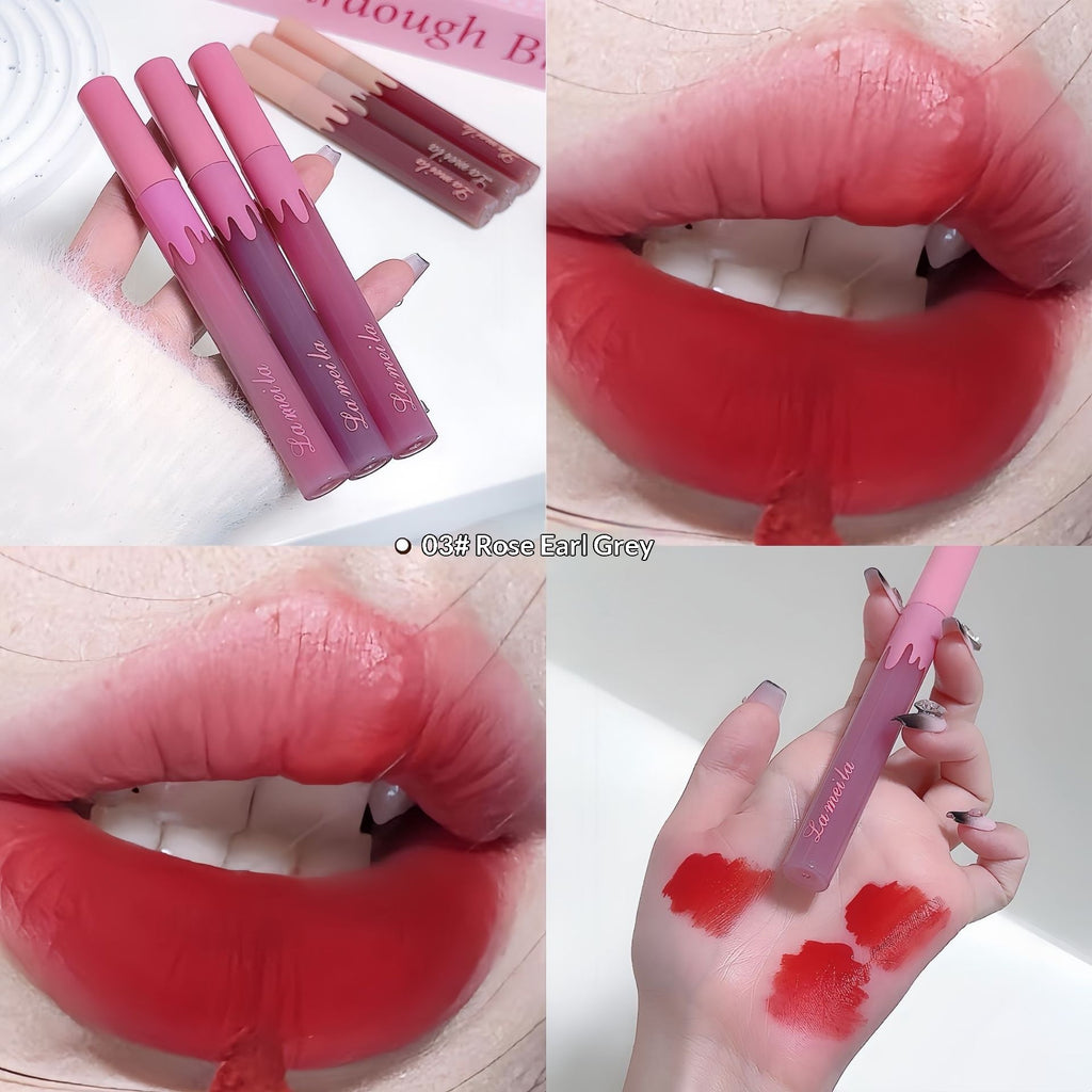 Rouge à lèvres hydratant mat en verre soyeux