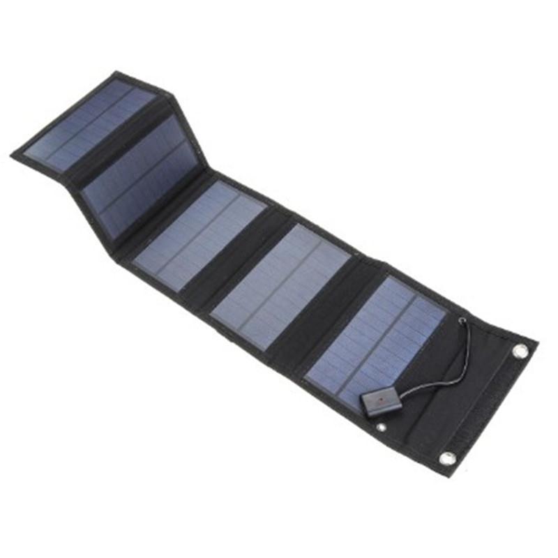 Chargeur solaire pliable portable de voyage à l'extérieur