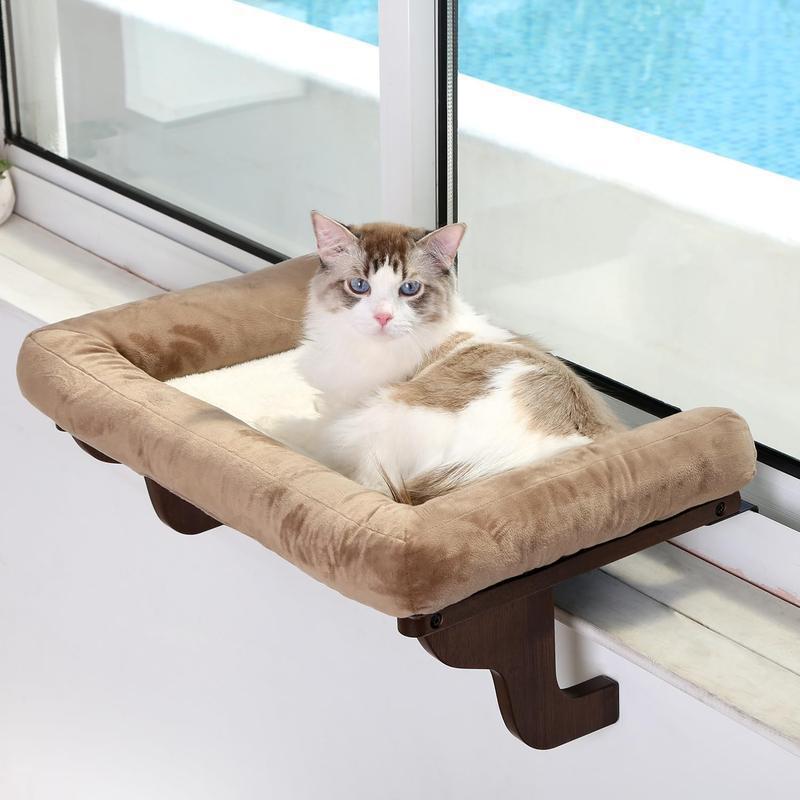 Hamac pour chats et chiens en bois pur