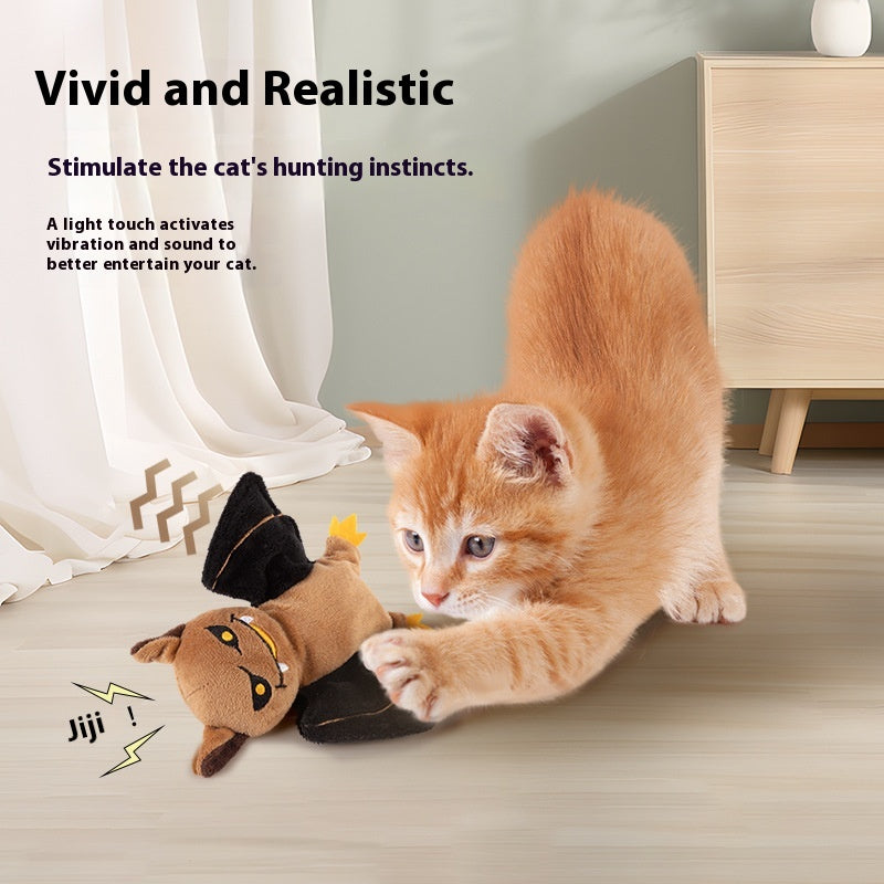 Rechargeable Electric Sound Pet Cat Plush Toy