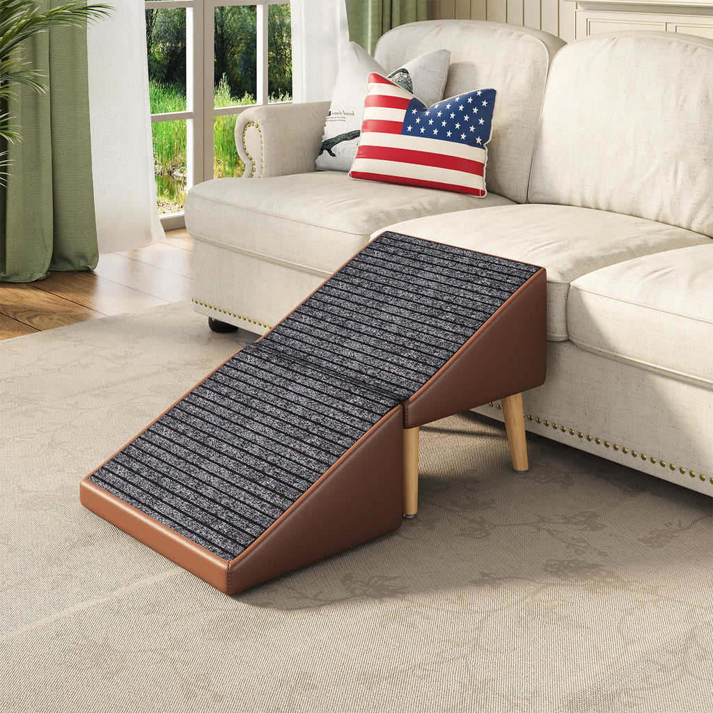 3-en-1 Dog Ramp 18.89"×17.91"×20.08" avec stockage – Étables pour chiens âgés et blessés &